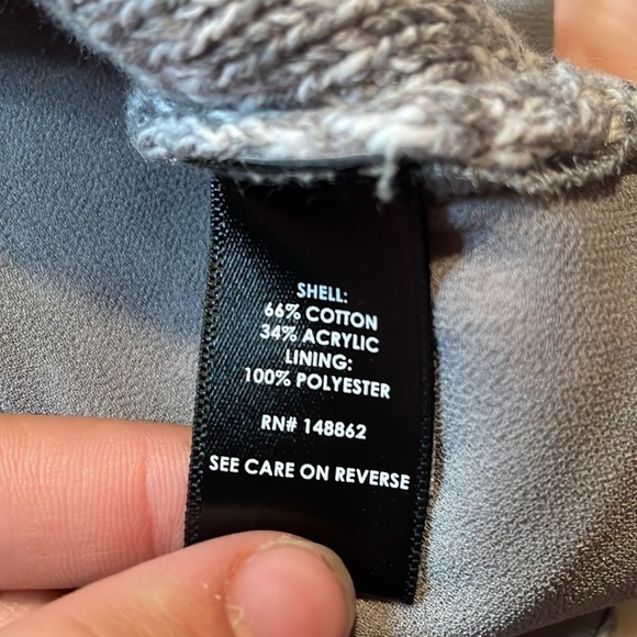 Torrid Gray Cold Shoulder Marled Pullover Sweater Plus Size 0 - Picture 4 of 6
